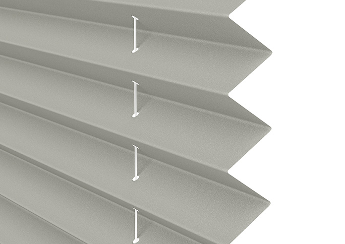 Solaris, Pewter Grey - Clip Fit Pleated Blind - Image 4